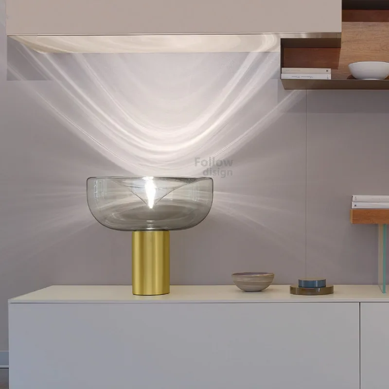 

Modern Glass Table Lamp LED Bedroom Bedside Lamp Art Decor Gold Desk light Living Room lighting fixture luminaria nordic lamp