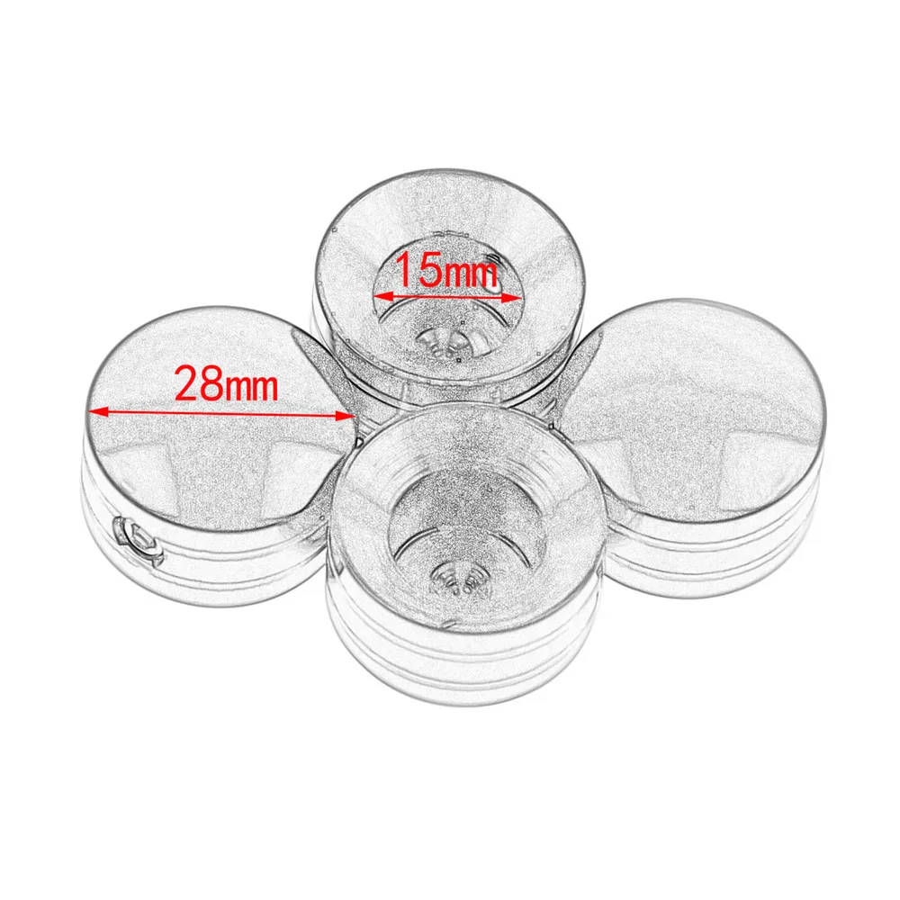 4 шт. мотоциклетная черная/хромированная Свеча зажигания головка Болт Крышка