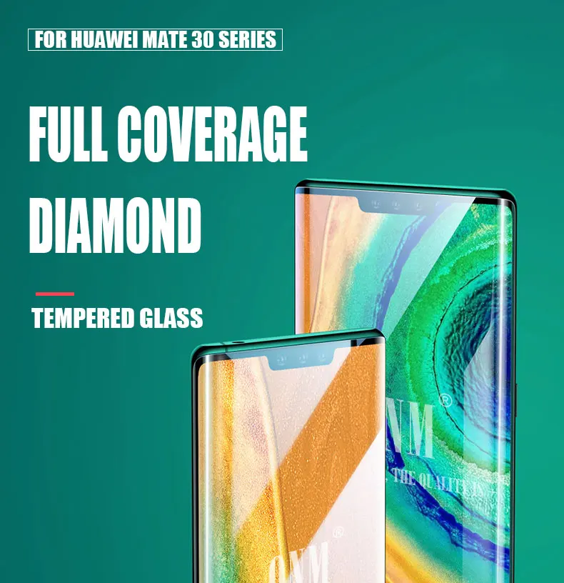 9D закаленное стекло для huawei mate 30/30 Pro Полное покрытие изогнутая Защитная пленка для экрана mate 30 Pro 5G Global защитное стекло
