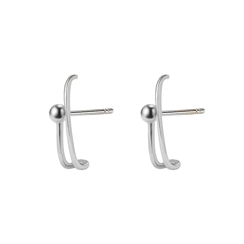 

Fashion Jewelry Geometric Stud Earrings 2021 New Simple Shape Hot Selling Metal Earrings For Girl Lady Party Gifts