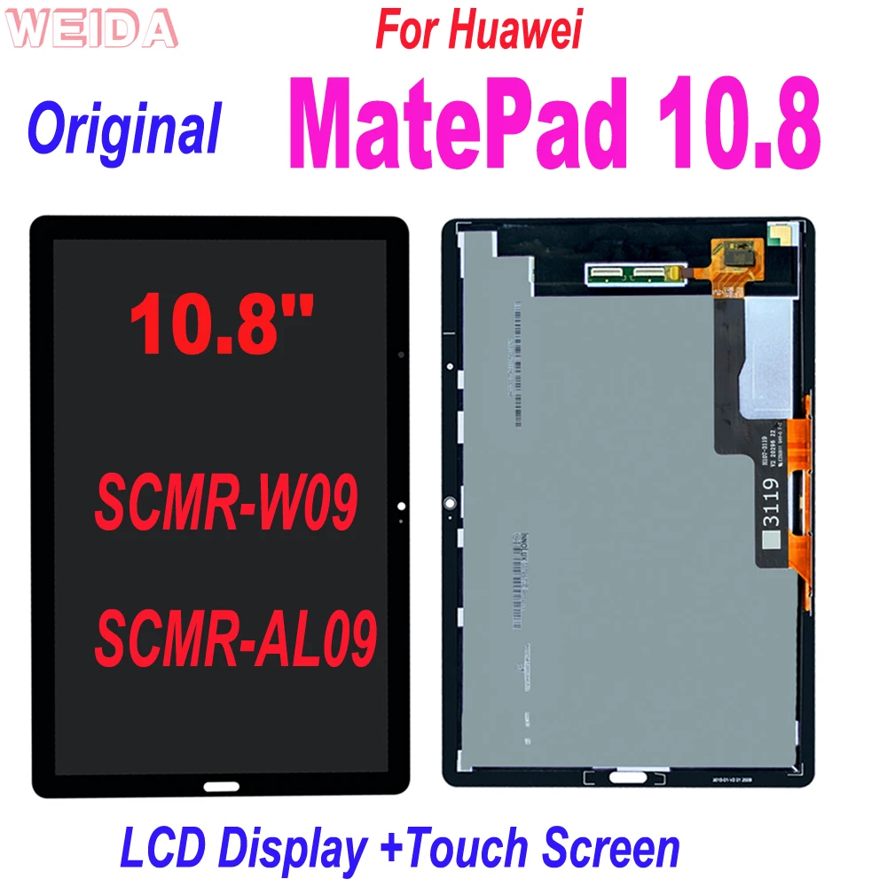 10 8 ''Оригинальный ЖК дисплей/ЖК экран для Huawei MatePad SCMR W09 AL09 дисплей сенсорный