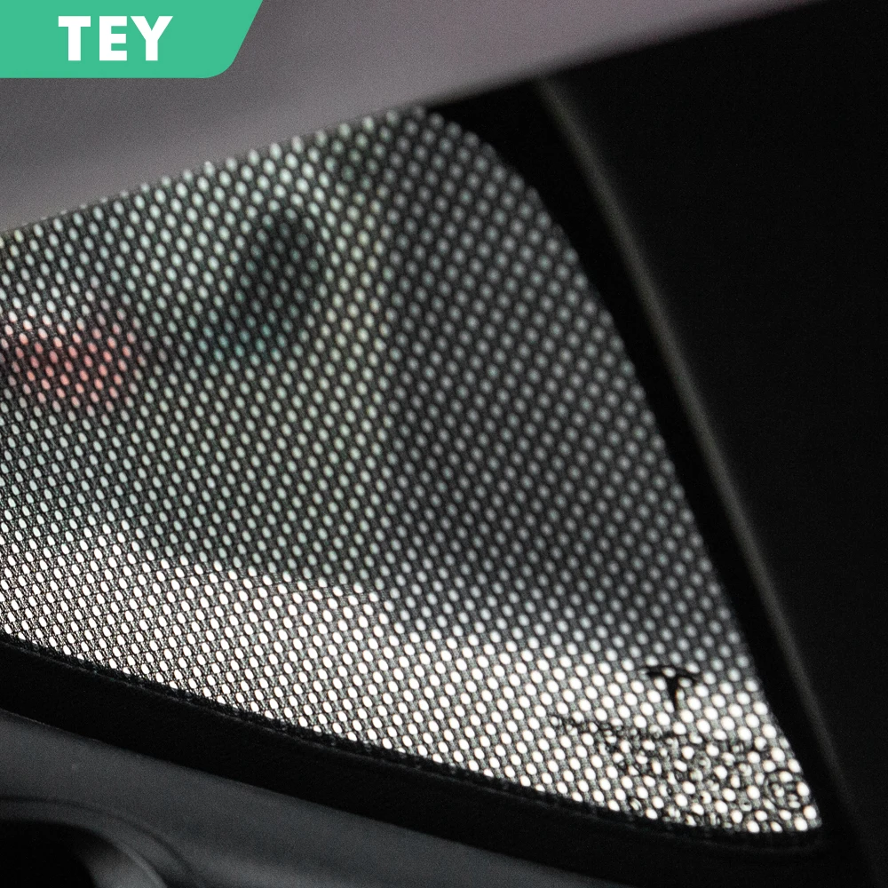 

TEY 2021 For Tesla Model 3 Model Y Sunshade Net Decoration Side Car Sun Shades Rear Window Sunshades Cover Mesh For Tesla Three