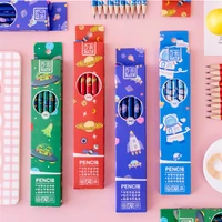 10 boxed planet hb pencils primary school students writing pencils with erasers student stationery prizes school gifts