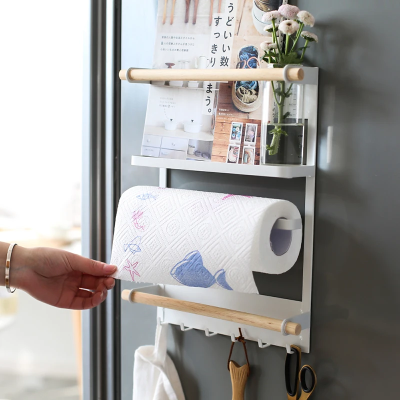 Магнитная Адсорбция Холодильник боковой шкаф настенный Многофункциональный