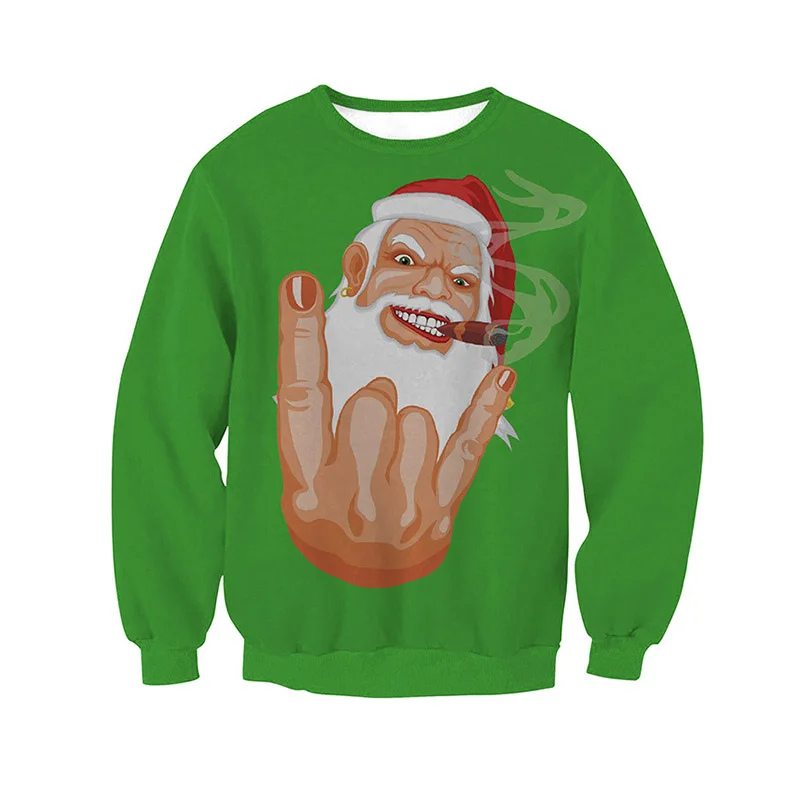 Осенне-зимний свитер унисекс для мужчин и женщин Рождественский отдыха с