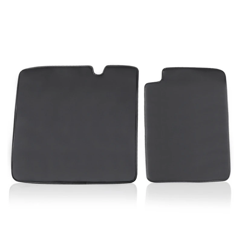 

U90C 2 Pcs Model 3 Y Seat Back Protector Anti-Kick Mat Leather Matte Black Anti-scrat