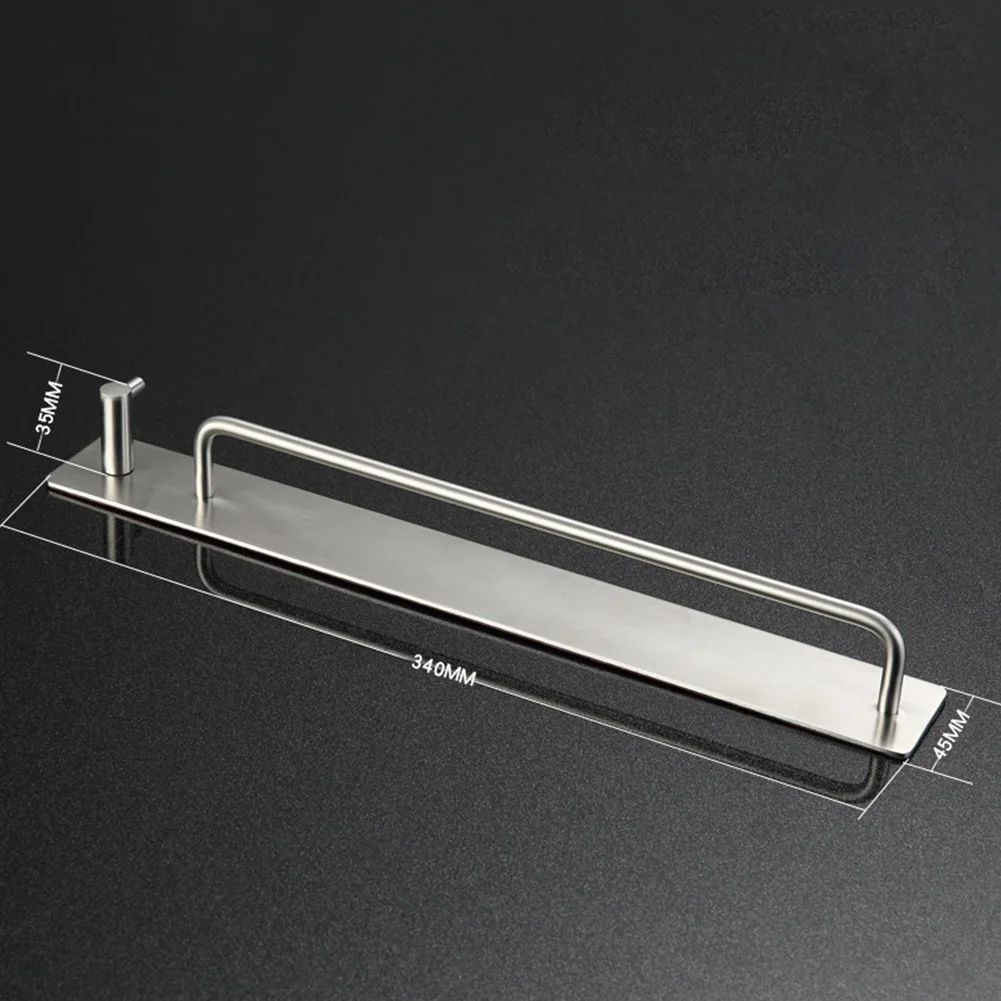 Самоклеящаяся Полка для полотенец из нержавеющей стали ванной комнаты