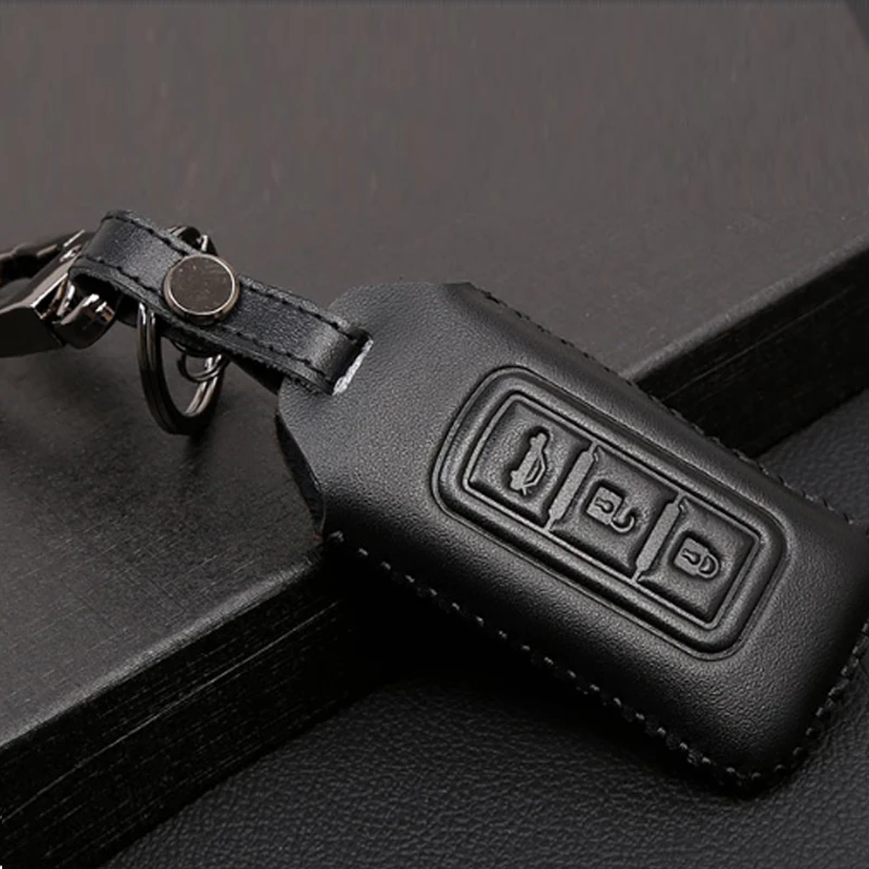 Модифицированные кнопки кожаный чехол для автомобильного ключа Mitsubishi outlander 2016 2017