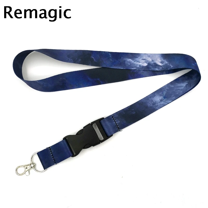 Туманность звездное небо творческих шнурки держатель для карт студентов с