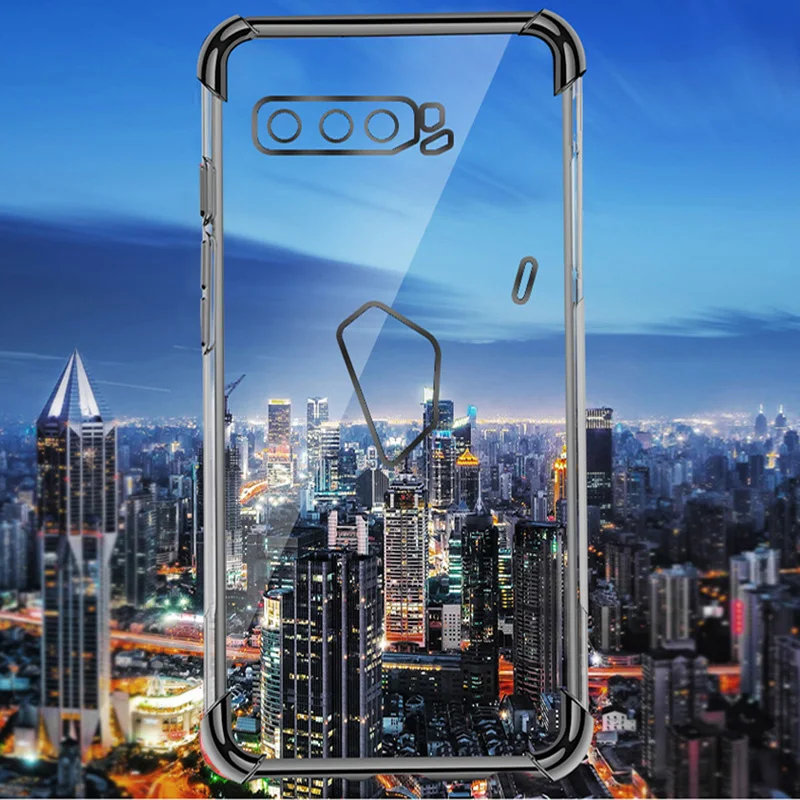 airbag case for asus rog phone 3 strix zs661ks soft tpu clear cover gaming phone case for asus rog phone 3 5g screen glass film free global shipping