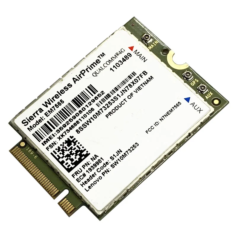 Sierra Wireless EM7565 LTE-модуль Advanced Pro Cat-12 глобальная связь с 3G Fallback для ноутбука Thinkpad Carbon X1