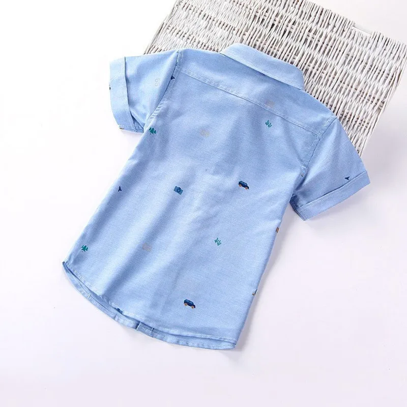 Рекламные Детские рубашки летние хлопковые с коротким рукавом для мальчиков