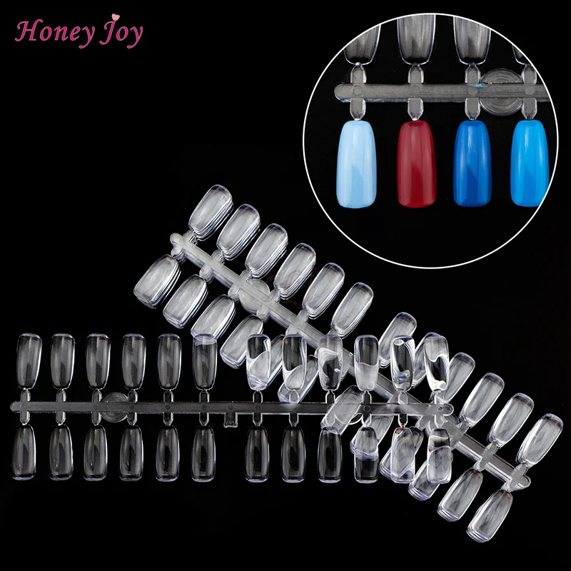 120 шт./лот Pro квадратные накладные ногти для УФ-геля цветной дисплей | Красота и