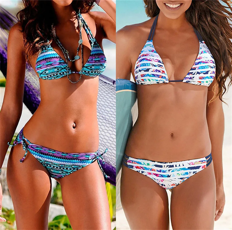 

Floral Print Bikinis 2021 New Swimwear Women Swimsuit Beach Bathing Suit Maillot De Bain Femme Biquini Sexy Brazilian Bikini Set