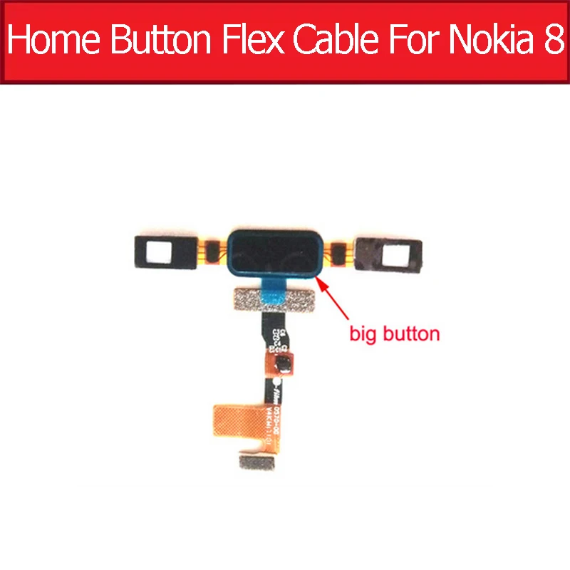 Кнопка Home для Nokia 8 2016 TA1012 датчик отпечатков пальцев гибкий кабель Меню возврата