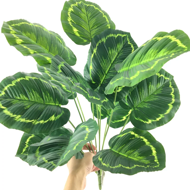 Искусственные растения монстеры 52 см 12 головок листья тропического