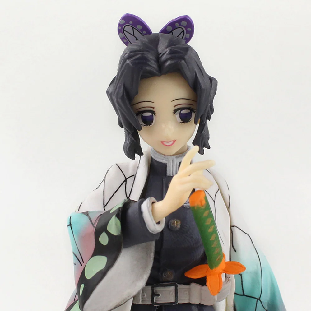 

15cm Cartoon Demon Slayer Kimetsu No Yaiba Kochou Shinobu Standing Comic Figurine PVC Action Figure Decoration Model Toys