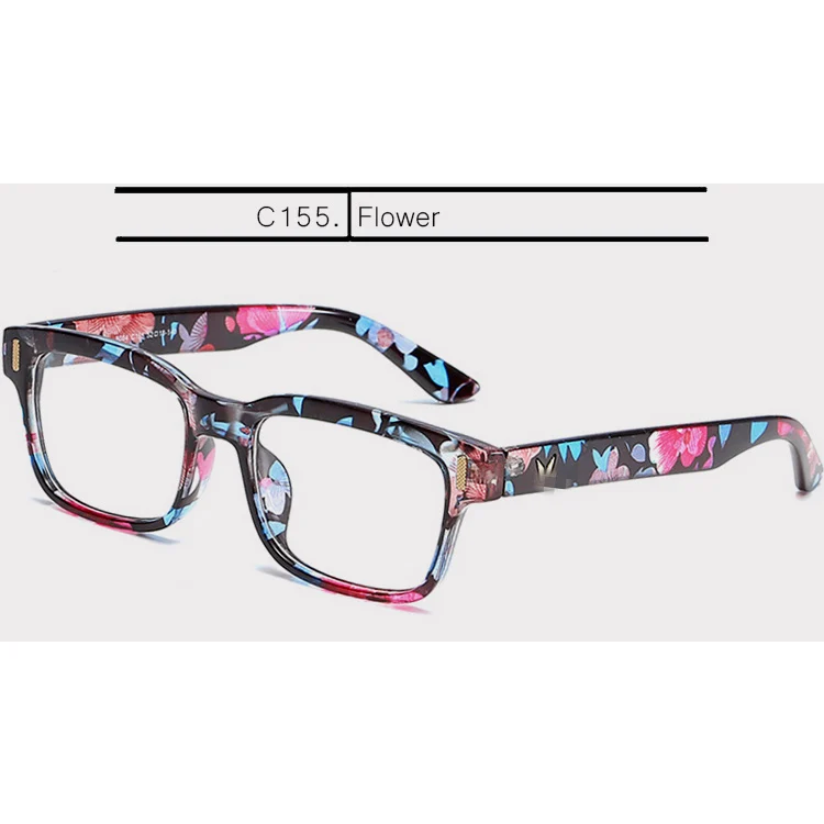 Flower IVSTA GM V логотип близорукость очки оправа для мужчин оправы для очков рецепт для зрения ботаник квадратные очки ретро женский бренд корейский - Цвет оправы: Flower
