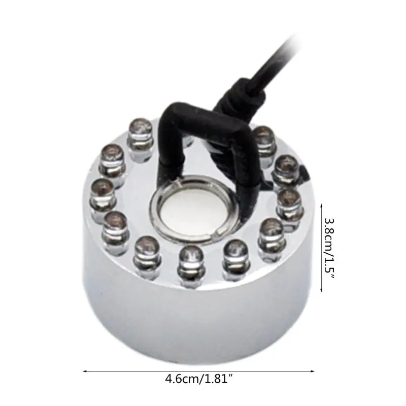 

Ultrasonic Mist Maker Generator Fogger Nebulizer Water Fountain Pond 12 LED Atomizer Air Humidifier US/UK/EU/AU Plug