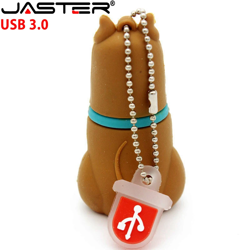 JASTER горячая распродажа флеш-накопитель USB 3 0 мультяшный мопс карта памяти 4 ГБ 8 16 32