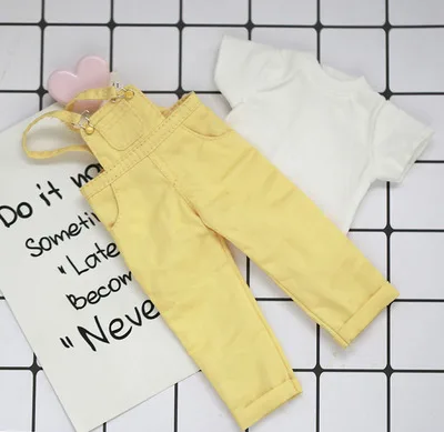 Шарнирный костюм для куклы 1/6 простой комплект футболка с круглым вырезом и