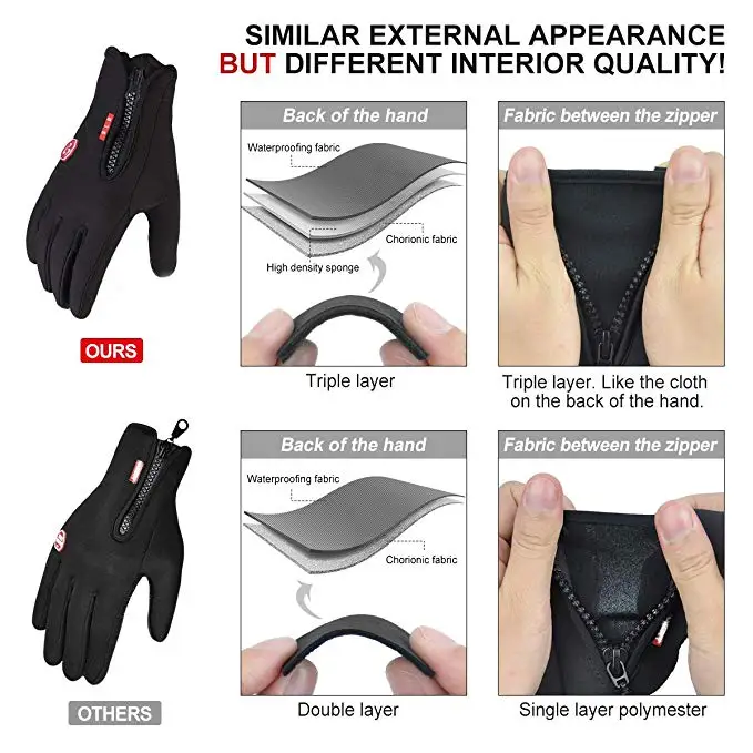 Ветрозащитный зимний теплый перчатки зимние лыжные для сноуборда езды на