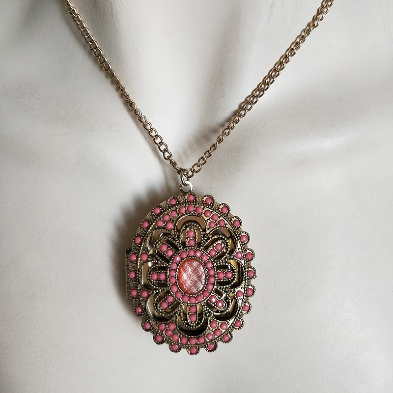 Новинка 2019 ажурные золотые цветы открытые для женщин подвеска стразы подарок