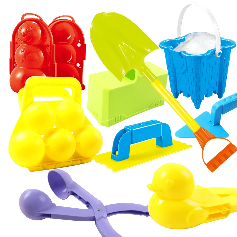 

Winter Snowball Maker Clip Children Outdoor Funny Sports Toys Kawai Duck Maker ABS Clip Kids Outdoor Winter Snow Sand Mold Tool