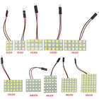 6 9 12 15 24 SMD 5050 светильник Автомобильная панель лампа для чтения купольная лампа для автомобиля интерьера крыши карты лампа T10 W5W C5W C10W фестон 3 адаптер основания
