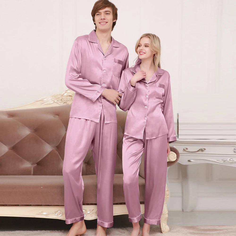 

Button down Sleepwear Tops+ Pants Nightwear Loungewear Plus size Men's