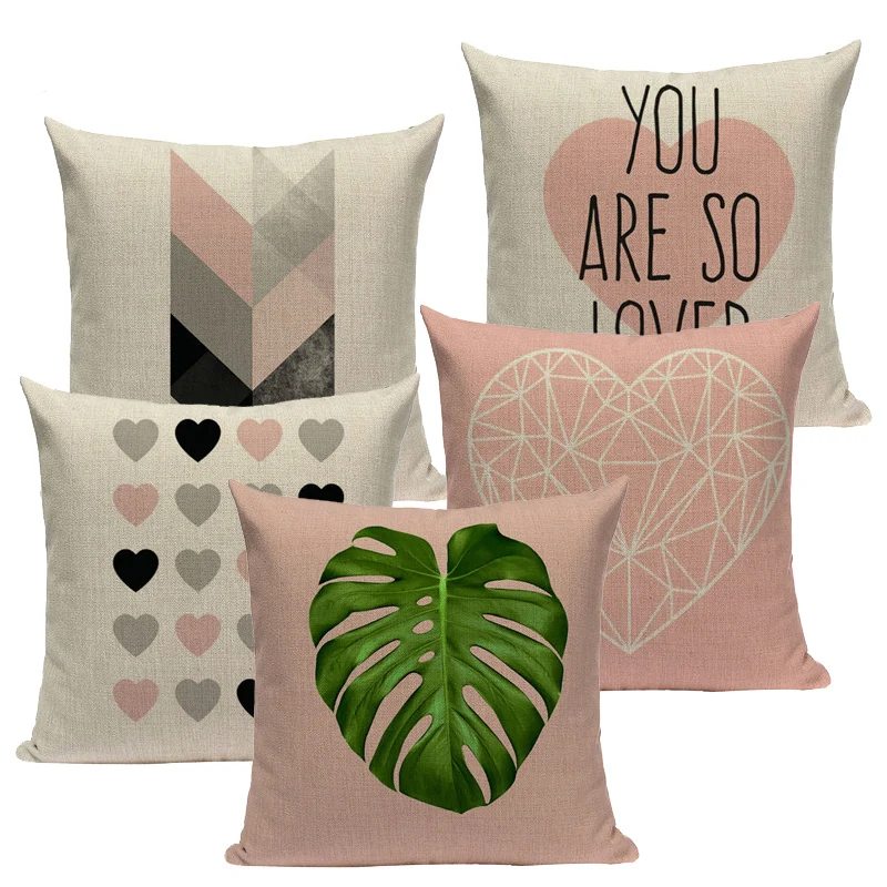 Декоративная наволочка в виде сердца с рисунком | Дом и сад