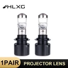 HLXG H7 Мини-Би светодиодные линзы проектора H4 светодиодные лампы дальнего света 12000LM Автомобильные фары HB3 9005 HB4 9006 H11 H8 авто фары