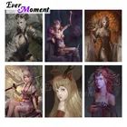 Алмазная живопись Ever Instant, фантазия, красивая крутая девушка, сделай сам, подарок, искусство, королева, воин, украшение, легенда, красота 5D ASF2323