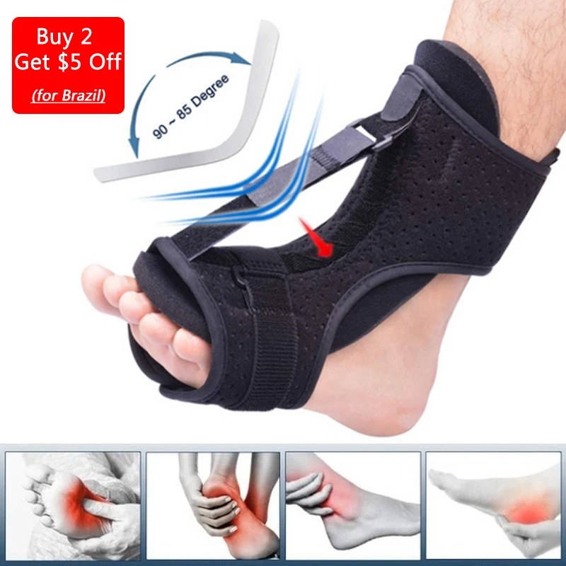 

Adjustable Plantar Fasciitis Night Splint Foot Drop Orthosis Stabilizer Brace Support Night Splints Pain Relief Ankle Support