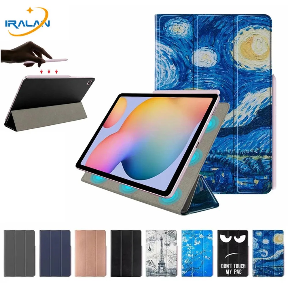 

Trifold Folding Stand Case For Samsung Tab S6 Lite 10.4 case SM-P610 SM-P615 Smart Leather Cover For Tab S6 Lite 10.4 2020 case