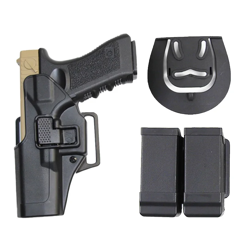 

Охотничий Тактический оружейный кобура для Glock 17 19 22 23 31 32 страйкбол правый левый чехол для пистолета Чехлы для журналов поясная кобура для с...