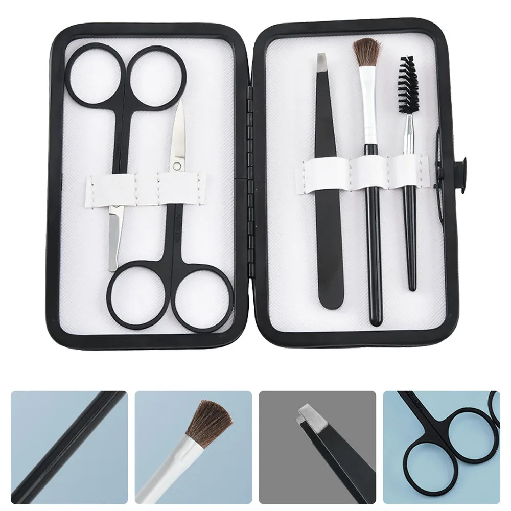 

5Pcs Set Nose Hair Shears Tweezers Scissor Nose Hair Scissors