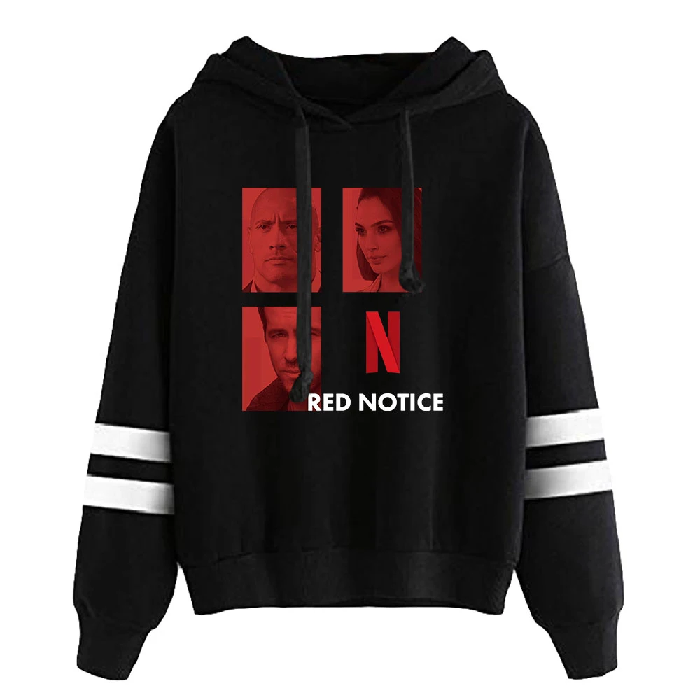 Пуловер с красным уведомлением толстовка капюшоном модная пуловер спортивный