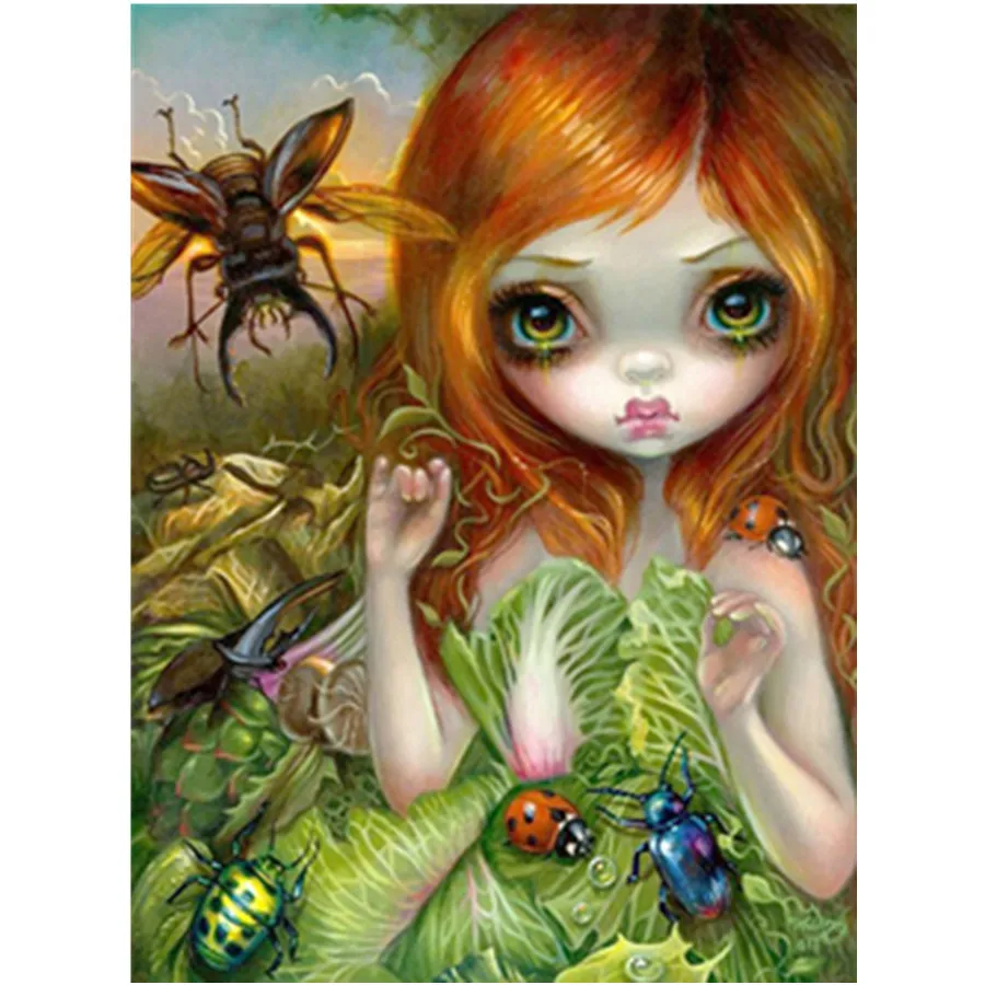 

5D Diy Diamond Painting Cross Stitch Animals &Cartoon Girl Full Square/Round Diamond Embroidery Gift Home Decor Mosaic Needlwork