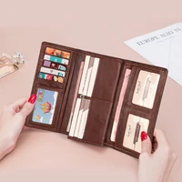 2021 new genuine leather unique embossed floral woman purse long cover zipper wallets card holder phone bag retro ladies purses