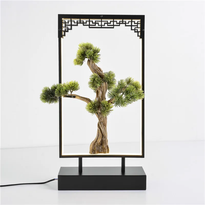 OUFULA настольная лампа из смолы современная офисная креативная декоративная