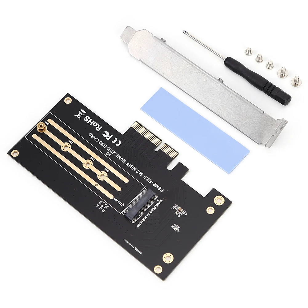 

M.2 NVMe SSD to PCIE Adapter M Key + B Key Add On Card PCI-e PCI Express 3.0 X4 X8 X16 Expansion Board For 2230 2242 2260 2280