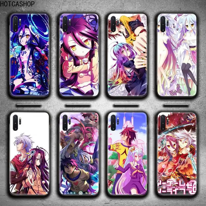 

Anime Game NO life Phone Case For Samsung Galaxy Note20 ultra 7 8 9 10 Plus lite J7 J8 Plus 2018 Prime M21