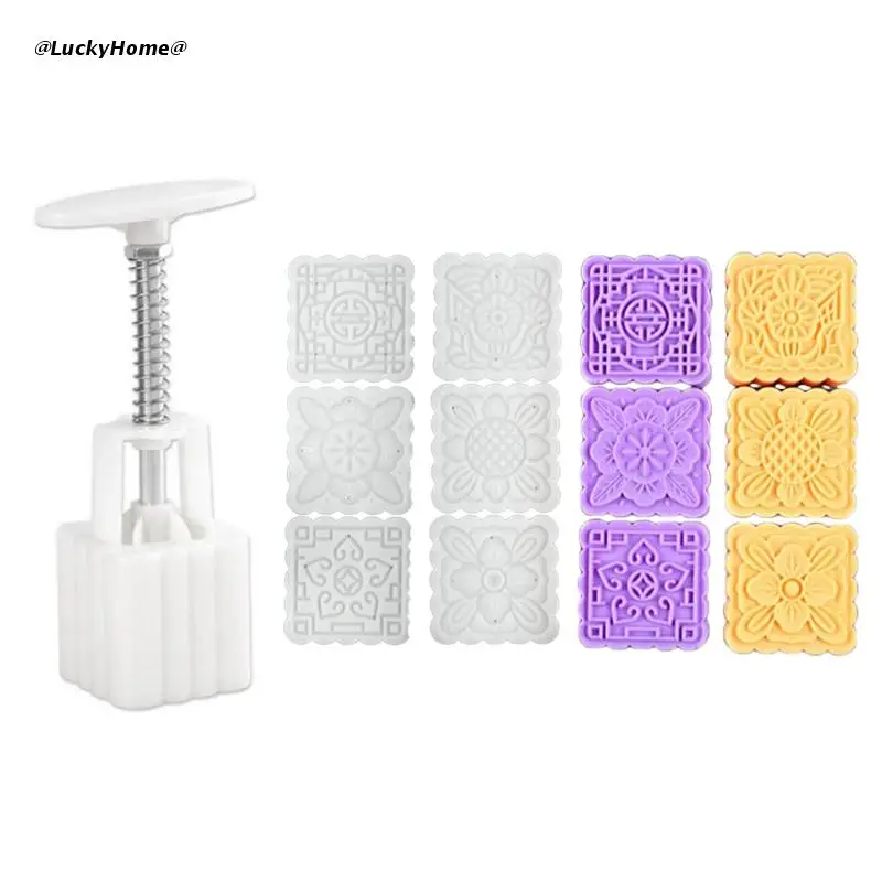 

Пластиковая форма для лунного торта, 100 г, цветок, фоторезак для печенья, фотоинструмент для фестиваля середины осени