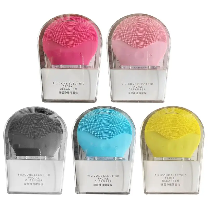 Электрический силиконовый перезаряжаемый инструмент для очищения лица и ухода