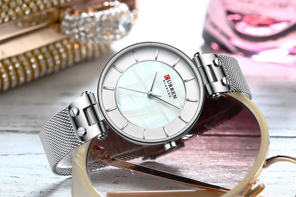 Relogio Feminino CURREN часы женские роскошные Брендовые женские кварцевые наручные часы кожаные водонепроницаемые часы Reloj Mujer Часы для девочек