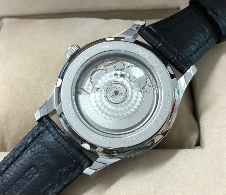 Мужские часы с сапфировым стеклом или минеральным 43 мм|steel stainless|steel 316steel man |