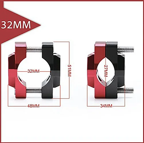 Motorcycle Aluminum Spotlight Headlight Handlebar Holder Bracket universal spotlights bracket fixed bumper fixture 32mm 42mm | Автомобили