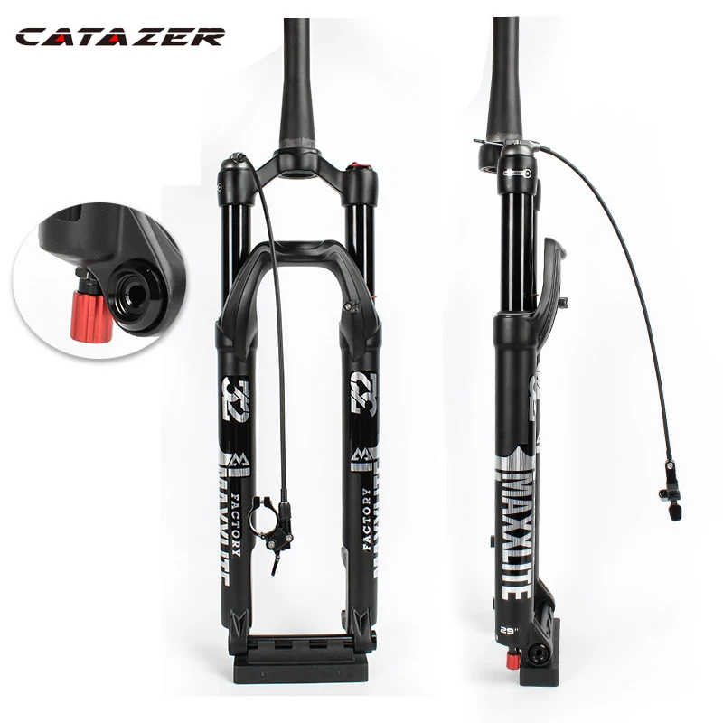 

Catazer MTB Air Suspension Fork Bicycle Fork 27.5er 29er Travel 100mm Thru Axle Boost 15*110mm Mountain Bike Fork