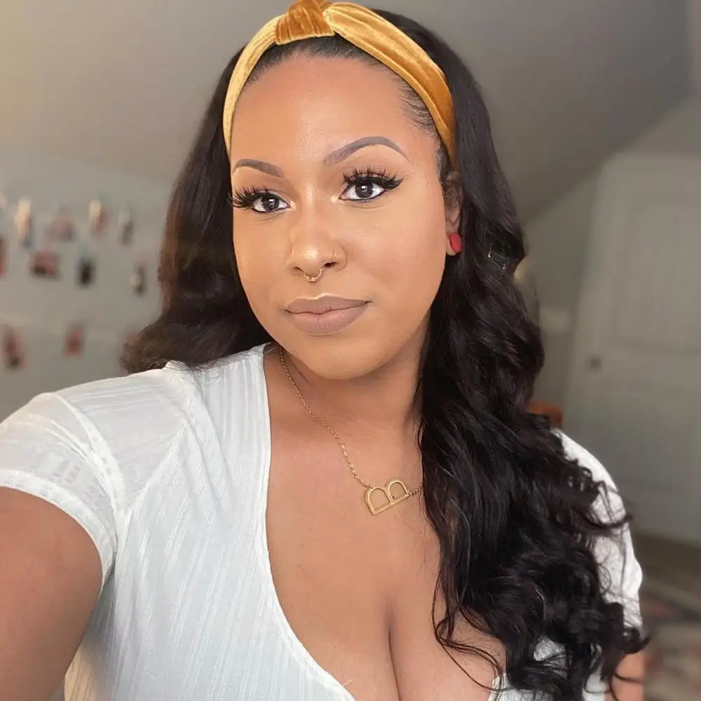 Обруч Омбре парик человеческие волнистые волосы для придания объема и повязка на